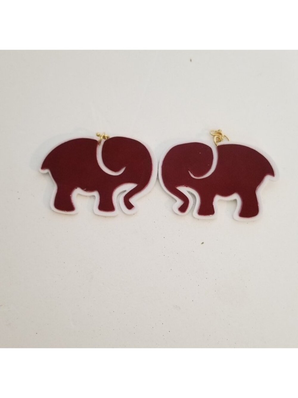 🔥 BUNDLE DEAL: 3 for $25 OR 5 for $50 Crimson Elephant Faux Leather Earrings